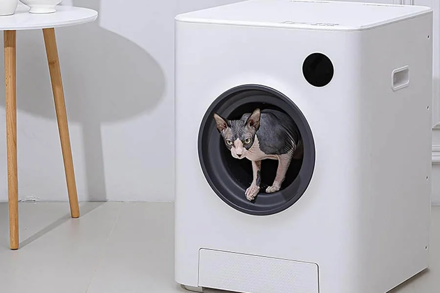 auto scooping litter box